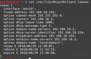 DHCP Infos